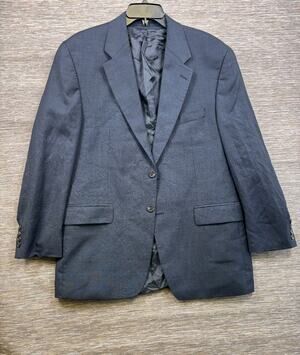 CHAPS RALPH LAUREN Mens 44R Navy Blue Soft Blazer Sport Coat Suit Jacket VTG